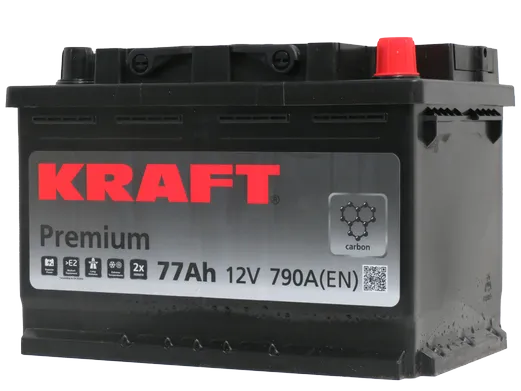 Автомобильный аккумулятор KrafT Premium 77 R / 57545
