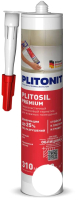 Герметик силиконовый Plitonit PlitoSil Premium санитарный (310мл, белый) - 