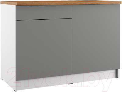 Шкаф-стол кухонный Eligard Urban ШСКс 120 (дымчатый алмаз/дуб бунратти)