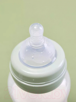 Бутылочка для кормления Rant Антиколиковая с силиконовой соской / 1003 (250мл, зеленый)