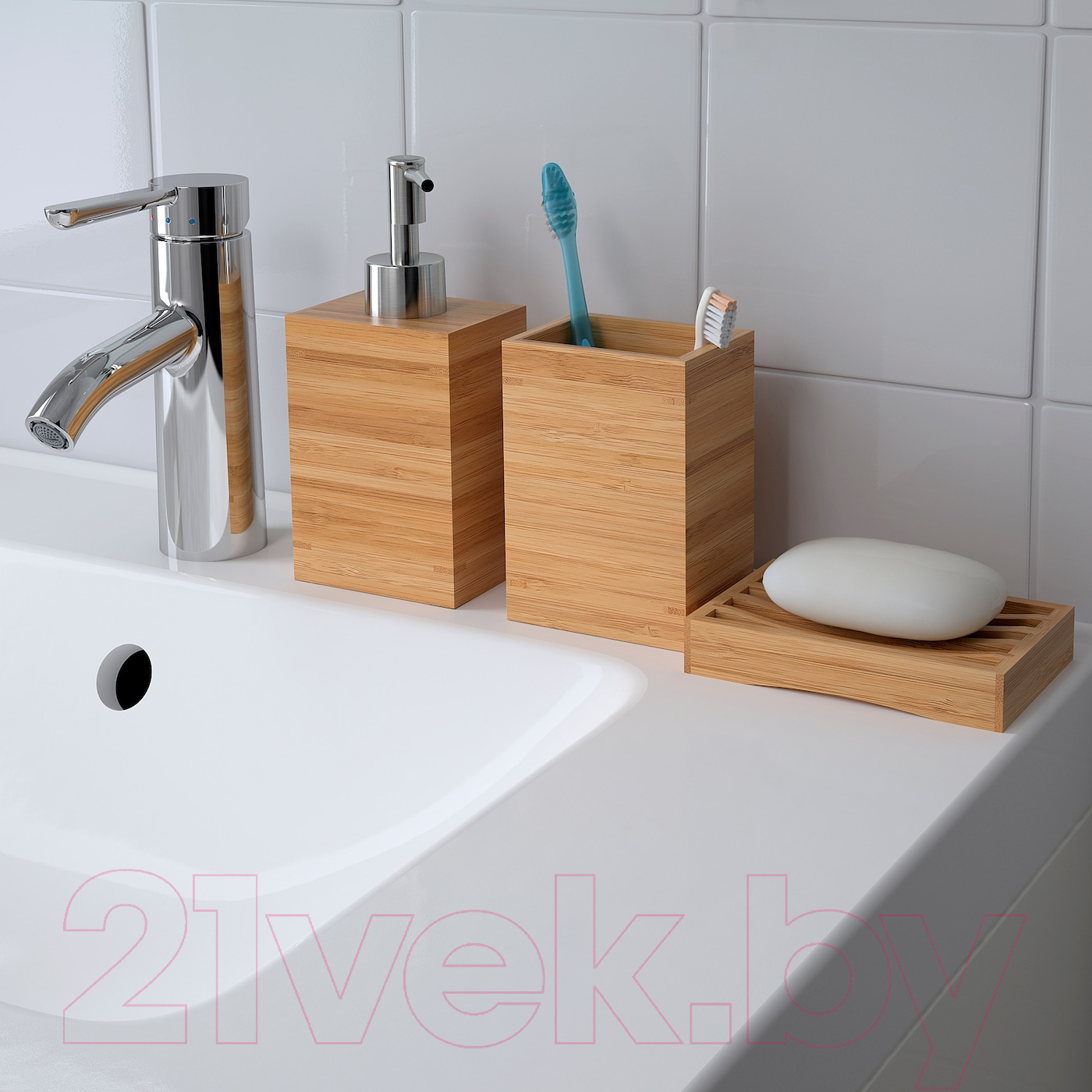 Мыльница Ikea Драган 702.714.89 (бамбук) — фото 3