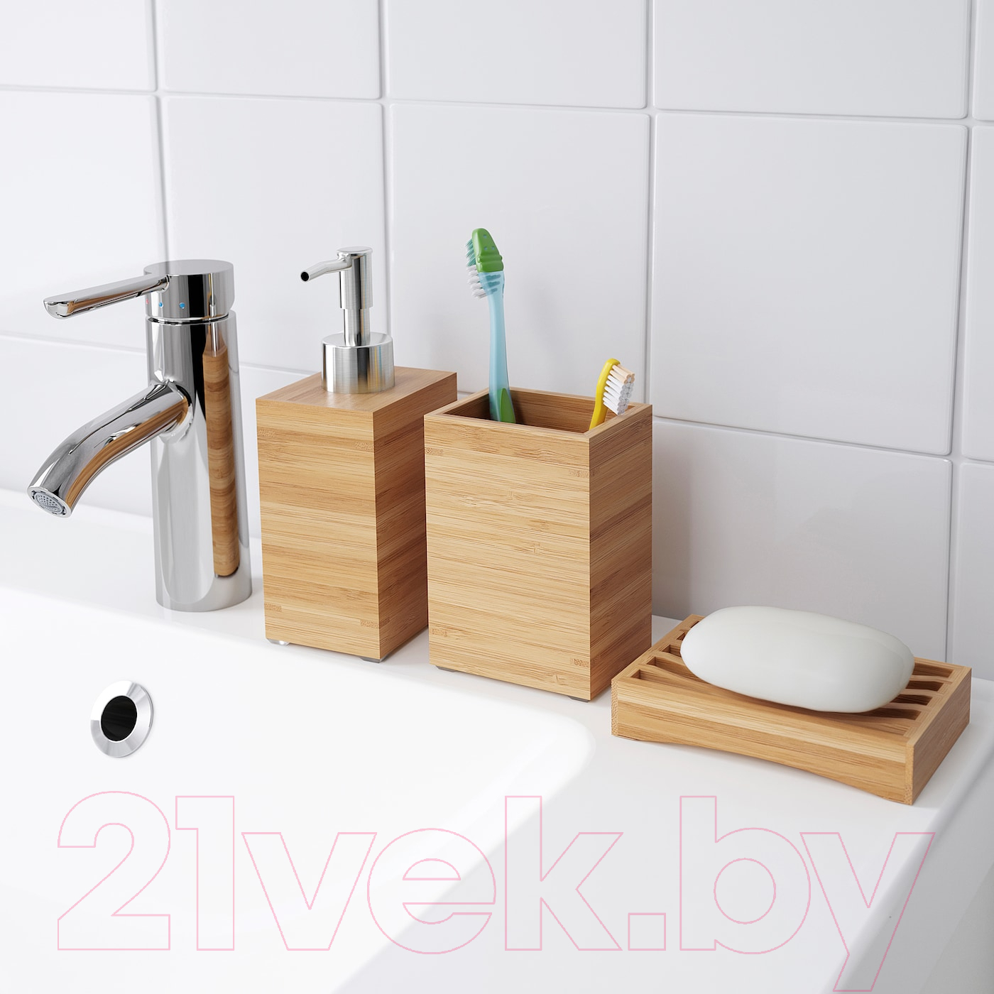Мыльница Ikea Драган 702.714.89 (бамбук) — фото 5