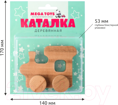 Игрушка-каталка Mega Toys Паровозик / 15576