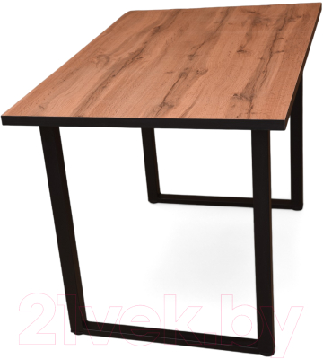 Обеденный стол СВД Юнио Вместе Бавария 110x70 (дуб вотан/черный)