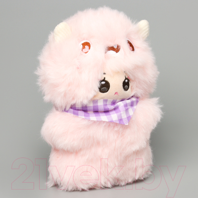 Мягкая игрушка Sima-Land Кукла в костюме монстрика / 9954602 (розовый)