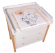 Миниатюра изображения товара Комод Polini Kids Simple 3501 / 0002769.31 (белый/натуральный)