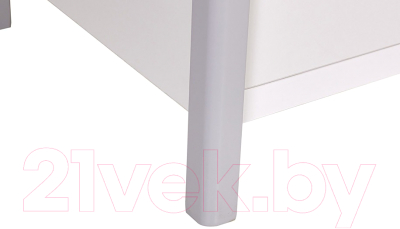 Шкаф Polini Kids Simple двухсекционный с ящиками / 0002770.55 (белый/серый)