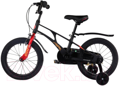 Детский велосипед Maxiscoo Air Стандарт Плюс 16 2024 / MSC-A1632 (черный матовый)