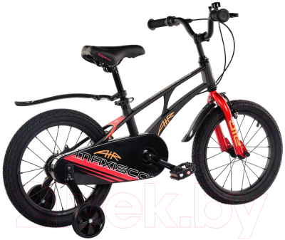 Детский велосипед Maxiscoo Air Стандарт Плюс 16 2024 / MSC-A1632 (черный матовый)
