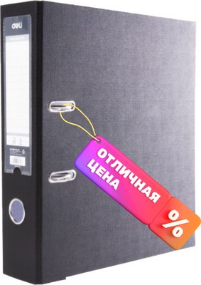 Папка-регистратор Deli CF818-BK (черный) - 