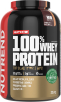 Протеин Nutrend 100% Whey Protein (2.25кг, шоколад/лесной орех) - 