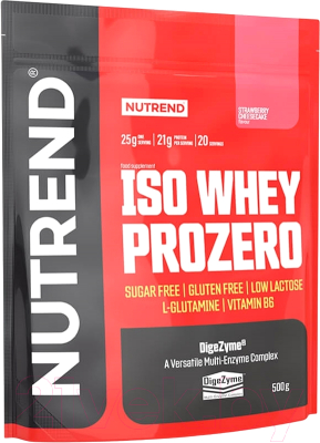 Протеин Nutrend Iso Whey Prozero (500г, клубничный чизкейк)