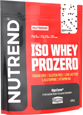 Протеин Nutrend Iso Whey Prozero (500г, печенье/крем)