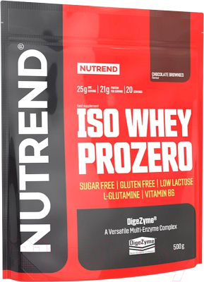 Протеин Nutrend Iso Whey Prozero (500г, шоколадные пирожные)
