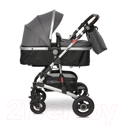 Детская универсальная коляска Lorelli Alba Premium Steel Grey / 10021422389