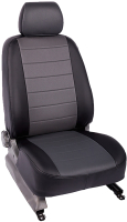 Комплект чехлов для сидений Seintex 86024 (серый/черный, для Hyundai Solaris Sedan 2010–2017) - 