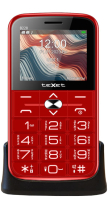 Мобильный телефон Texet TM-B228 (красный) - 