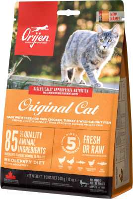 Сухой корм для кошек Orijen Original Биологически соответствующий (340г)