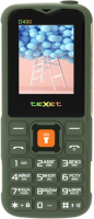 Мобильный телефон Texet TM-D400 (зеленый) - 