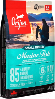 Сухой корм для собак Orijen Dog Marine Fish Small Breed (1.8кг)