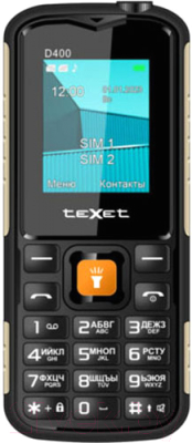 Мобильный телефон Texet TM-D400 (черный)