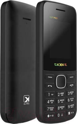 Мобильный телефон Texet TM-117 4G Pro (черный)