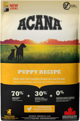 Сухой корм для собак Acana Puppy & Junior Recipe (17кг)