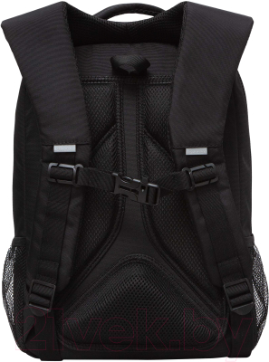 Школьный рюкзак Grizzly RB-456-2 (черный/салатовый)