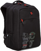 Школьный рюкзак Grizzly RB-456-5 (черный/красный) - 