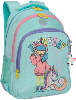 Школьный рюкзак Grizzly RG-461-2 (мятный) - 