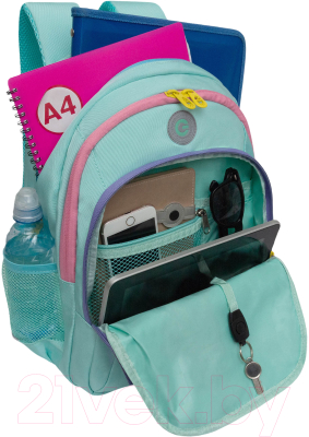 Школьный рюкзак Grizzly RG-461-2 (мятный)