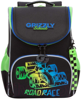 Школьный рюкзак Grizzly RAm-485-2 (черный)