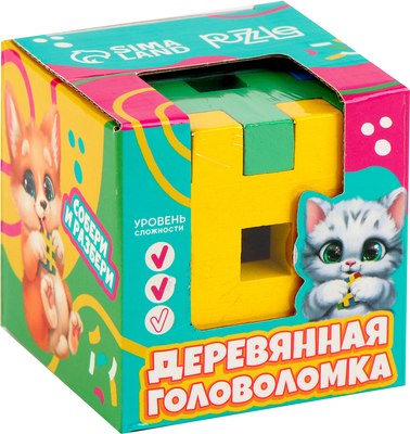 Игра-головоломка Puzzle Цветной куб / 9712246 - 