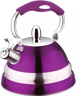 Чайник со свистком Peterhof PH-15580 (фиолетовый) - общий вид