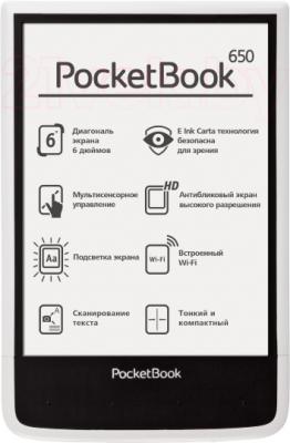 Электронная книга PocketBook Ultra 650 (белый) - общий вид