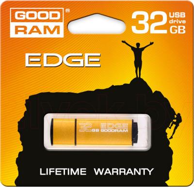 Usb flash накопитель Goodram Edge Gold 32GB (PD32GH2GREGDR9) - упаковка