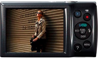 Компактный фотоаппарат Canon IXUS 150 (Gray) - вид сзади