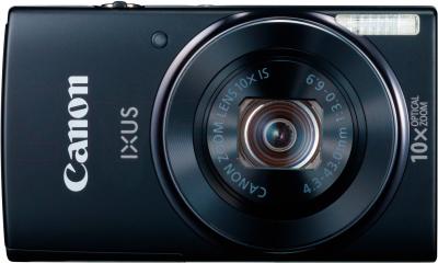 Компактный фотоаппарат Canon IXUS 155 (Black) - вид спереди