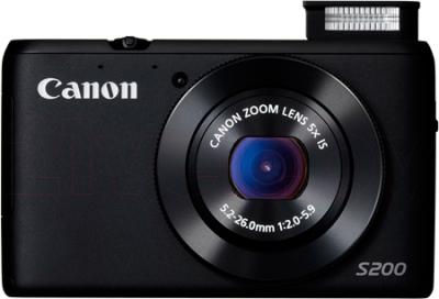 Компактный фотоаппарат Canon Powershot S200 (Black) - общий вид