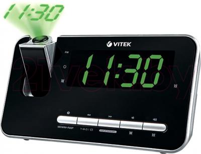 Радиочасы Vitek VT-6605 (черный) - общий вид
