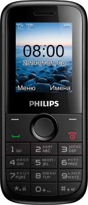 Мобильный телефон Philips E120 (черный) - общий вид