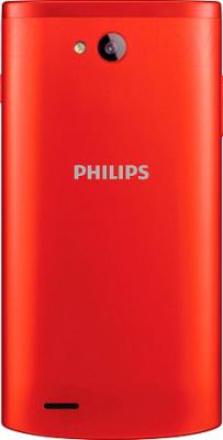 Смартфон Philips S308 (красный) - вид сзади