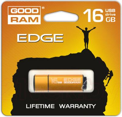 Usb flash накопитель Goodram GOODDRIVE Edge 16 Gb Orange (PD16GH2GREGOSR) - упаковка