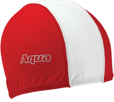 Шапочка для плавания Aqua 352-07320 (бело-красный) - общий вид