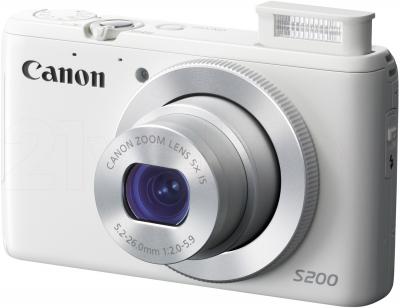 Компактный фотоаппарат Canon Powershot S200 (White) - общий вид