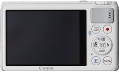 Компактный фотоаппарат Canon Powershot S200 (White) - вид сзади