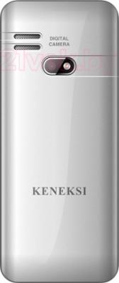 Мобильный телефон Keneksi S10 (серебристый) - вид сзади