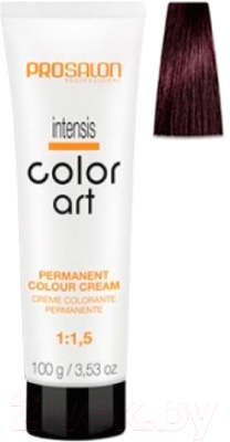 Крем-краска для волос Prosalon Professional Color art Permanent colour cream 4/07 (100мл, палисандр)