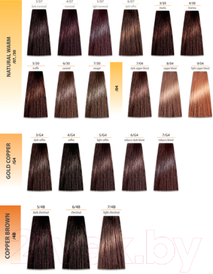 Крем-краска для волос Prosalon Professional Color art Permanent colour cream 7/035 (100мл, золотой ореховый блондин)