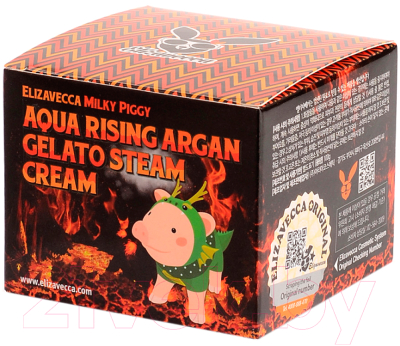 Крем для лица Elizavecca Milky Piggy Aqua Rising Argan Gelato Steam Cream (100мл)